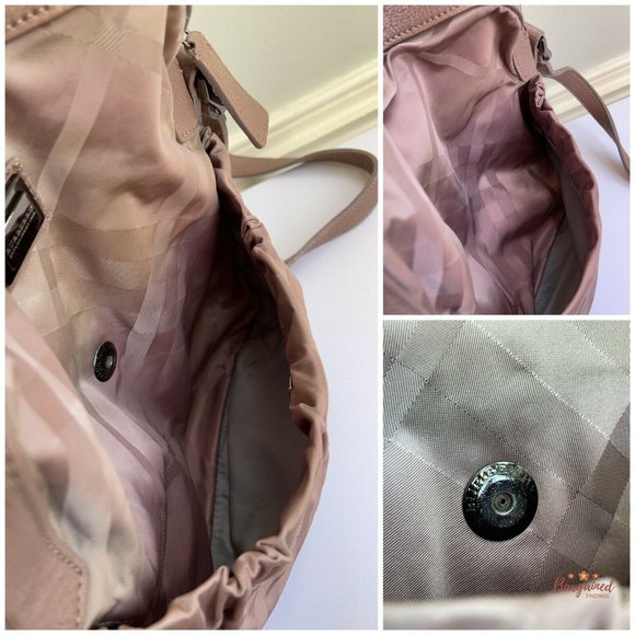 Authentic Burberry Plaid Nylon Messenger Bag - Picture 11 of 13